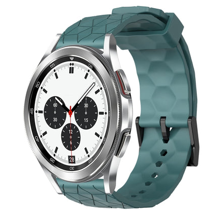 20mm Football Pattern Solid Color Silicone Watch Band, For Samsung Galaxy Watch 4 40mm, For Samsung  Galaxy Watch 4 Classic 42mm