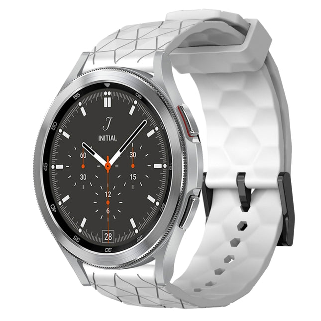 20mm Football Pattern Solid Color Silicone Watch Band, For Samsung  Galaxy Watch 4 Classic 46mm, For Samsung Galaxy Watch Active 2 40mm