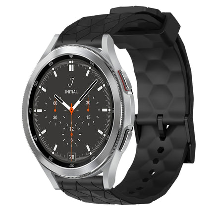 20mm Football Pattern Solid Color Silicone Watch Band, For Samsung  Galaxy Watch 4 Classic 46mm, For Samsung Galaxy Watch Active 2 40mm