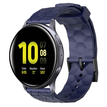 20mm Football Pattern Solid Color Silicone Watch Band, For Samsung  Galaxy Watch 4 Classic 46mm, For Samsung Galaxy Watch Active 2 40mm