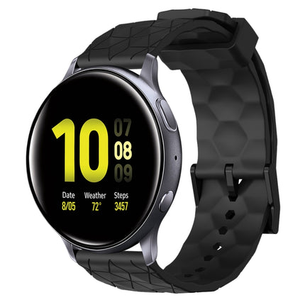 20mm Football Pattern Solid Color Silicone Watch Band, For Samsung  Galaxy Watch 4 Classic 46mm, For Samsung Galaxy Watch Active 2 40mm
