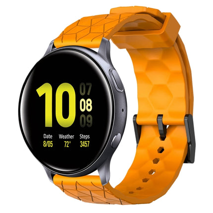 20mm Football Pattern Solid Color Silicone Watch Band, For Samsung  Galaxy Watch 4 Classic 46mm, For Samsung Galaxy Watch Active 2 40mm