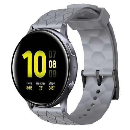 20mm Football Pattern Solid Color Silicone Watch Band, For Samsung  Galaxy Watch 4 Classic 46mm, For Samsung Galaxy Watch Active 2 40mm