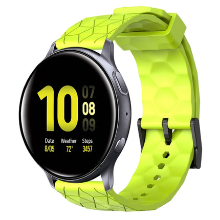 20mm Football Pattern Solid Color Silicone Watch Band, For Samsung  Galaxy Watch 4 Classic 46mm, For Samsung Galaxy Watch Active 2 40mm
