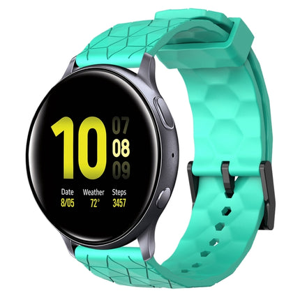 20mm Football Pattern Solid Color Silicone Watch Band, For Samsung  Galaxy Watch 4 Classic 46mm, For Samsung Galaxy Watch Active 2 40mm