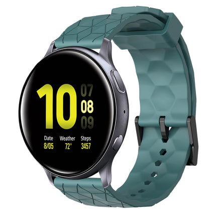 20mm Football Pattern Solid Color Silicone Watch Band, For Samsung  Galaxy Watch 4 Classic 46mm, For Samsung Galaxy Watch Active 2 40mm