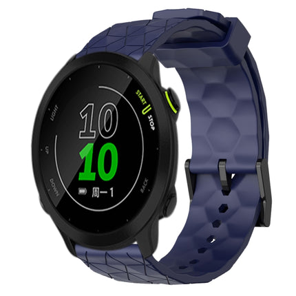 20mm Football Pattern Solid Color Silicone Watch Band, For Garmin Approach S40, For Garmin Forerunner 158