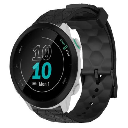 20mm Football Pattern Solid Color Silicone Watch Band, For Garmin Forerunner 55, For Garmin Venu