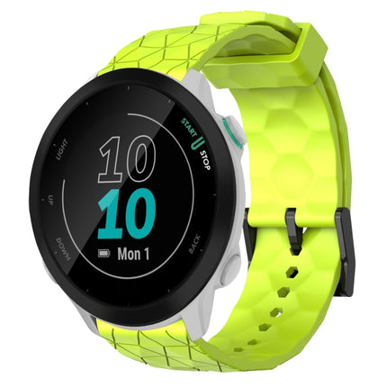 20mm Football Pattern Solid Color Silicone Watch Band, For Garmin Forerunner 55, For Garmin Venu