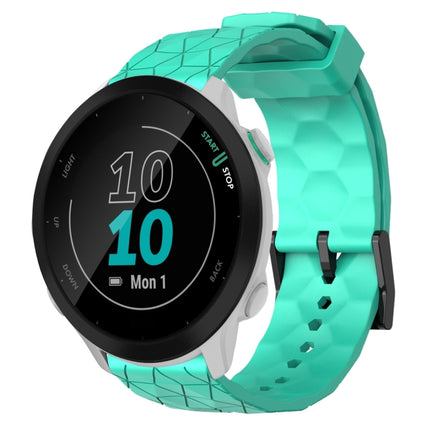 20mm Football Pattern Solid Color Silicone Watch Band, For Garmin Forerunner 55, For Garmin Venu