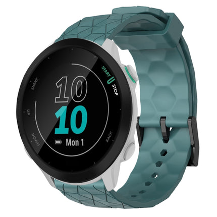 20mm Football Pattern Solid Color Silicone Watch Band, For Garmin Forerunner 55, For Garmin Venu