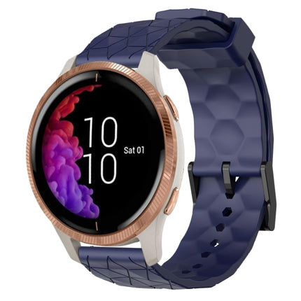 20mm Football Pattern Solid Color Silicone Watch Band, For Garmin Forerunner 55, For Garmin Venu