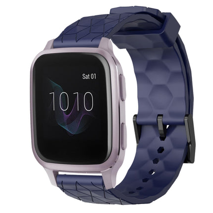 20mm Football Pattern Solid Color Silicone Watch Band, For Garmin Venu SQ, For Garminmove Luxe