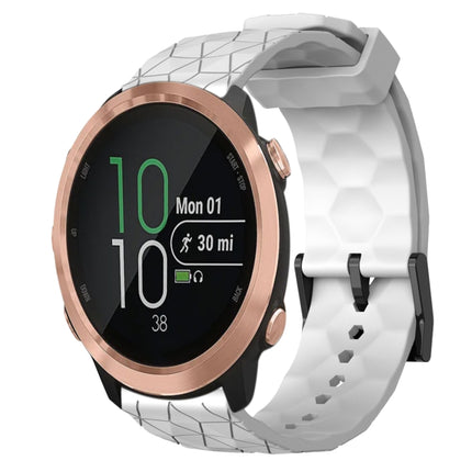 20mm Football Pattern Solid Color Silicone Watch Band, For Garminmove Style, For Garmin Forerunner 645 Music