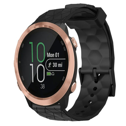 20mm Football Pattern Solid Color Silicone Watch Band, For Garminmove Style, For Garmin Forerunner 645 Music