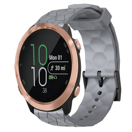 20mm Football Pattern Solid Color Silicone Watch Band, For Garminmove Style, For Garmin Forerunner 645 Music