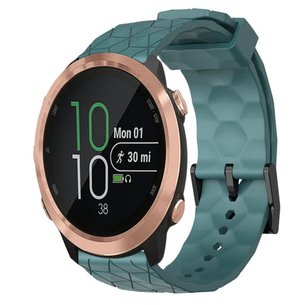 20mm Football Pattern Solid Color Silicone Watch Band, For Garminmove Style, For Garmin Forerunner 645 Music
