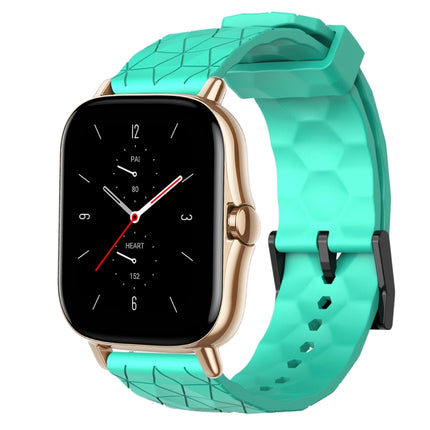 20mm Football Pattern Solid Color Silicone Watch Band, For Amazfit GTS 2E, For Amazfit GTS 2 Mini
