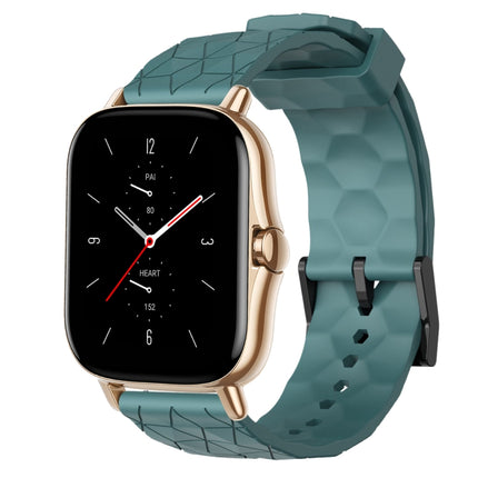 20mm Football Pattern Solid Color Silicone Watch Band, For Amazfit GTS 2E, For Amazfit GTS 2 Mini