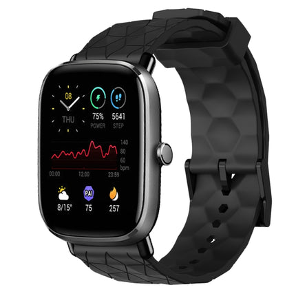 20mm Football Pattern Solid Color Silicone Watch Band, For Amazfit GTS 2E, For Amazfit GTS 2 Mini