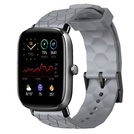 20mm Football Pattern Solid Color Silicone Watch Band, For Amazfit GTS 2E, For Amazfit GTS 2 Mini
