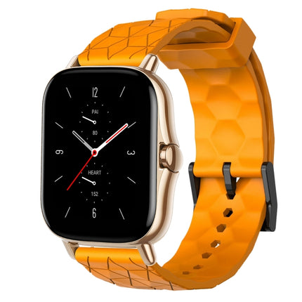 20mm Football Pattern Solid Color Silicone Watch Band, For Amazfit GTS 2, For Amazfit GTS