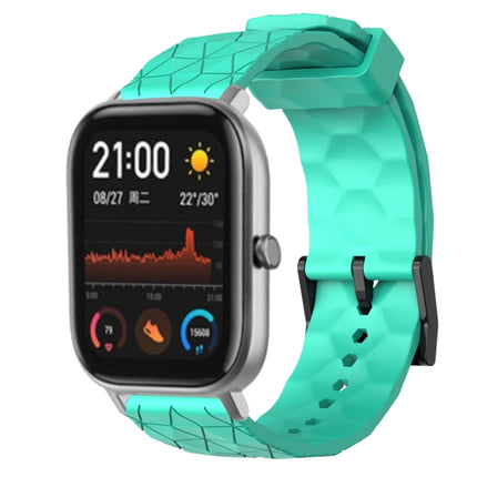 20mm Football Pattern Solid Color Silicone Watch Band, For Amazfit GTS 2, For Amazfit GTS