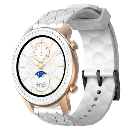 20mm Football Pattern Solid Color Silicone Watch Band, For Amazfit GTR 42mm, For Amazfit Pop Pro