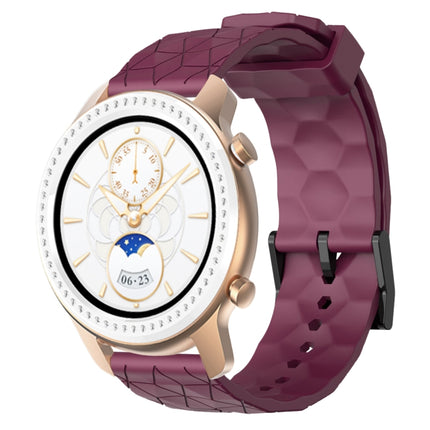 20mm Football Pattern Solid Color Silicone Watch Band, For Amazfit GTR 42mm, For Amazfit Pop Pro