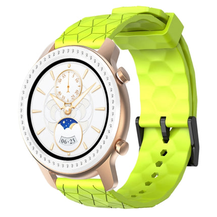 20mm Football Pattern Solid Color Silicone Watch Band, For Amazfit GTR 42mm, For Amazfit Pop Pro
