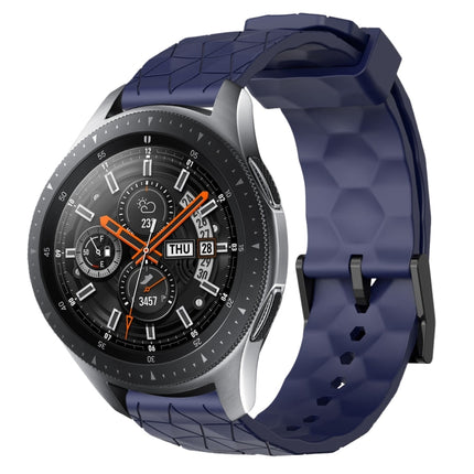 22mm Football Pattern Solid Color Silicone Watch Band, For Samsung Galaxy Watch3 45mm, For Samsung Galaxy Watch 46mm