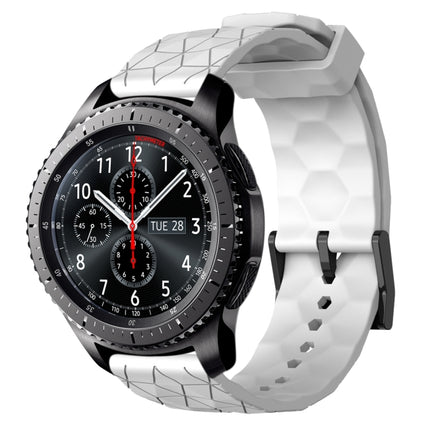 22mm Football Pattern Solid Color Silicone Watch Band, For Samsung Gear S3 Classic, For Samsung Gear S3 Frontier