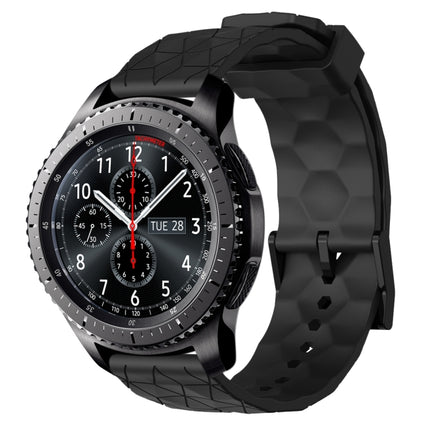 22mm Football Pattern Solid Color Silicone Watch Band, For Samsung Gear S3 Classic, For Samsung Gear S3 Frontier