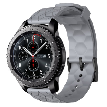22mm Football Pattern Solid Color Silicone Watch Band, For Samsung Gear S3 Classic, For Samsung Gear S3 Frontier