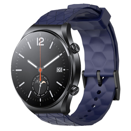 22mm Football Pattern Solid Color Silicone Watch Band, For Xiaomi MI Watch S1, For Xiaomi MI Watch S1 Pro