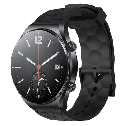 22mm Football Pattern Solid Color Silicone Watch Band, For Xiaomi MI Watch S1, For Xiaomi MI Watch S1 Pro
