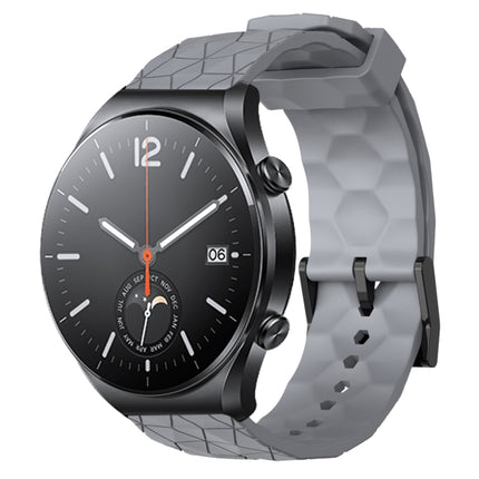 22mm Football Pattern Solid Color Silicone Watch Band, For Xiaomi MI Watch S1, For Xiaomi MI Watch S1 Pro
