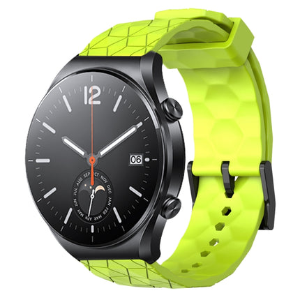 22mm Football Pattern Solid Color Silicone Watch Band, For Xiaomi MI Watch S1, For Xiaomi MI Watch S1 Pro