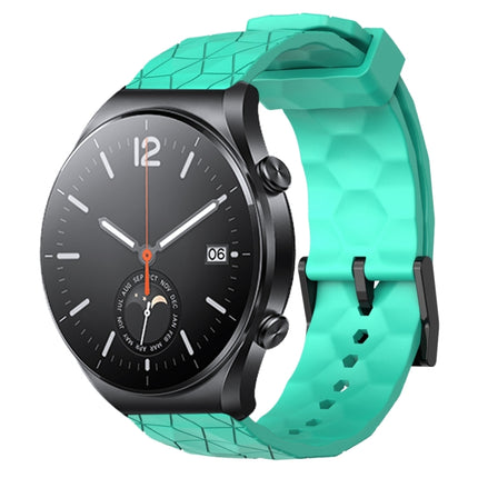 22mm Football Pattern Solid Color Silicone Watch Band, For Xiaomi MI Watch S1, For Xiaomi MI Watch S1 Pro