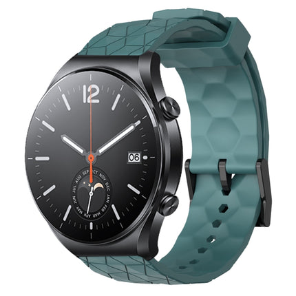 22mm Football Pattern Solid Color Silicone Watch Band, For Xiaomi MI Watch S1, For Xiaomi MI Watch S1 Pro