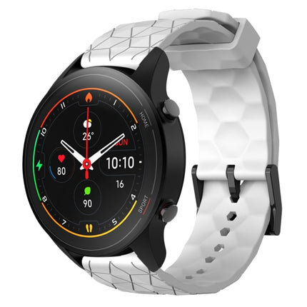 22mm Football Pattern Solid Color Silicone Watch Band, For Xiaomi MI Watch S1, For Xiaomi MI Watch S1 Pro
