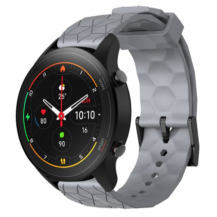 22mm Football Pattern Solid Color Silicone Watch Band, For Xiaomi MI Watch S1, For Xiaomi MI Watch S1 Pro