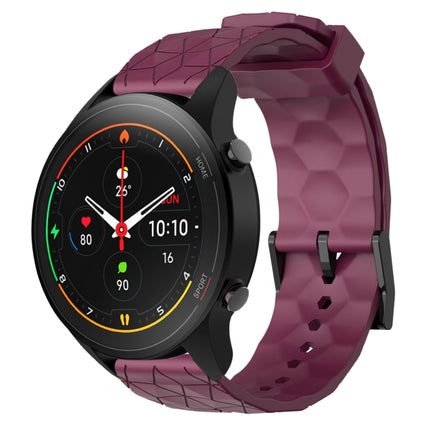 22mm Football Pattern Solid Color Silicone Watch Band, For Xiaomi MI Watch S1, For Xiaomi MI Watch S1 Pro