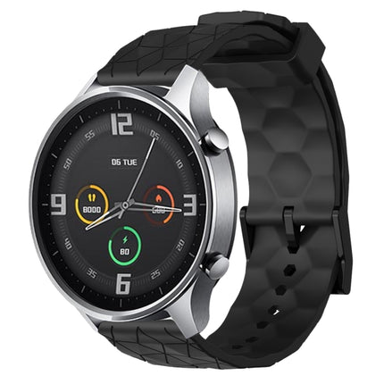 22mm Football Pattern Solid Color Silicone Watch Band, For Xiaomi MI Watch Color