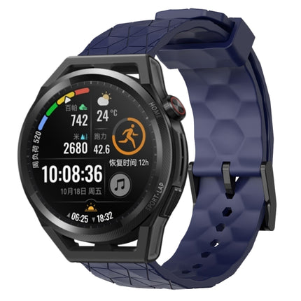 22mm Football Pattern Solid Color Silicone Watch Band, For Huawei Watch GT Runner, For Huawei Watch 3