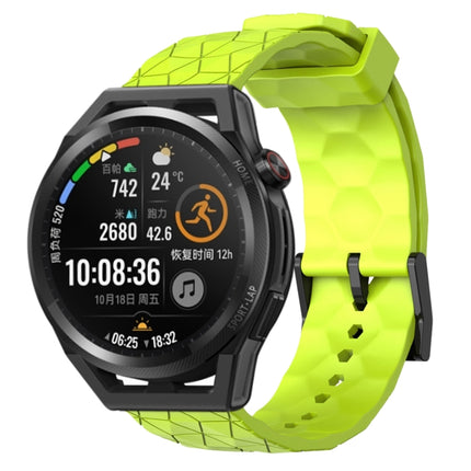 22mm Football Pattern Solid Color Silicone Watch Band, For Huawei Watch GT Runner, For Huawei Watch 3