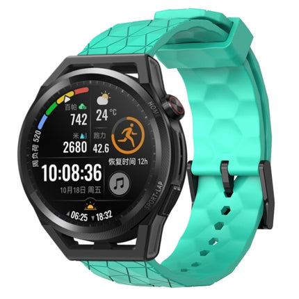 22mm Football Pattern Solid Color Silicone Watch Band, For Huawei Watch GT Runner, For Huawei Watch 3