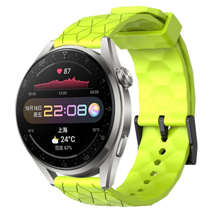 22mm Football Pattern Solid Color Silicone Watch Band, For Huawei Watch 3 Pro, For Huawei GT2 Pro