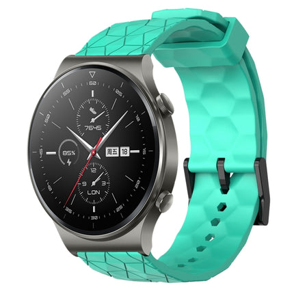 22mm Football Pattern Solid Color Silicone Watch Band, For Huawei Watch 3 Pro, For Huawei GT2 Pro