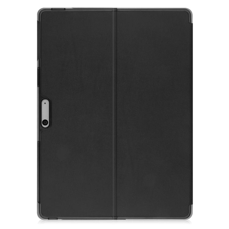 For Microsoft Surface Pro 9 JUNSUNMAY Custer Solid Color 3-Fold Stand Leather Tablet Case
